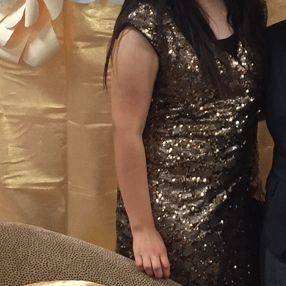 ASOS Gold Sequin Dress - Picture 7 of 11